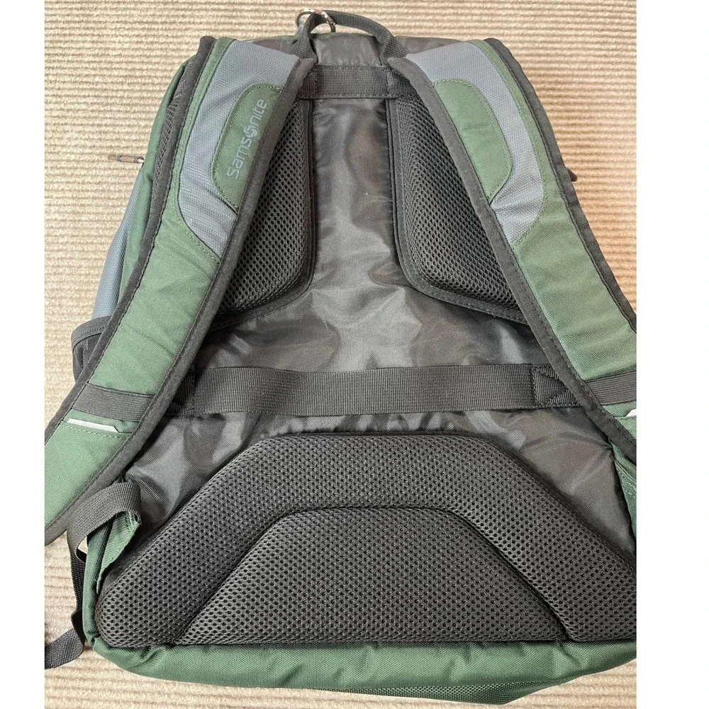 Samsonite UBX Commuter Backpack Green Gray Laptop Travel Commuter Bag NWOT